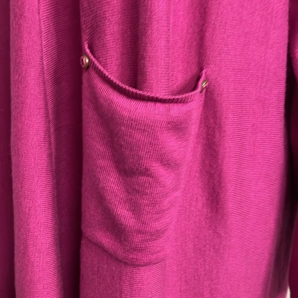 Soft Surroundings Sweater Tunic Fuschia Pink Purple Pullover Womens Size 1X - Picture 2 of 5